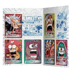 One Piece BASE SHOP Limited Card Collection vol.1 showcasing unique promo cards with vibrant designs and characters.