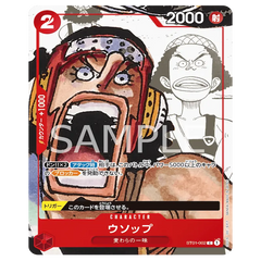One Piece 25th Anniversary Collection featuring Usopp character card with unique artwork.