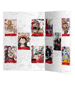 One Piece 25th Anniversary Collection featuring art cards of straw hat crew members in a premium card booklet.