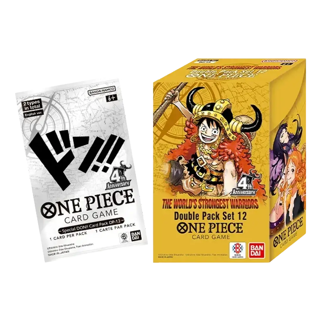 DP-12 Double Pack set OP-17 (Live) featuring One Piece Card Game 4th Anniversary packaging.