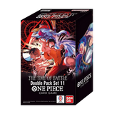 OP16 Double Pack Set Vol.11 showcasing the One Piece Card Game box art with intense battle visuals.