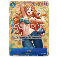 One Piece Vol 3 Tin Pack Set featuring Nami character card from the Heroines Edition expansion.