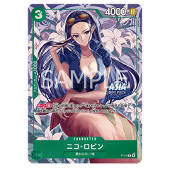 One Piece Vol 3 Tin Pack Set NICO ROBIN character card featuring stunning artwork and promo details.