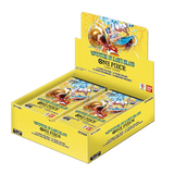 OP15-EB04 Booster Box showcasing Adventure on Kami's Island One Piece Card Game display.