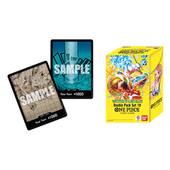 OP15-EB04 Double Pack Set Vol.10 featuring game cards and box design from One Piece Card Game.