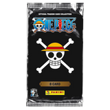 Panini 25th Anniversary Booster Box (Live-stream) One Piece booster pack featuring iconic skull and crossbones design.