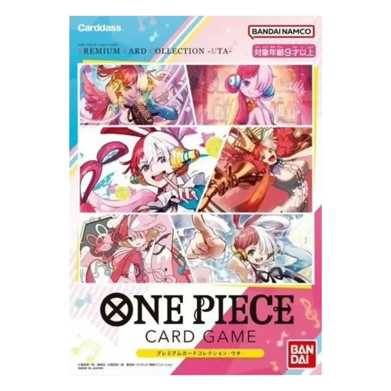 One Piece Premium Card collection UTA featuring characters from the One Piece Card Game Series.