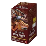 Paramount War Japanese Booster Box featuring One Piece card game packaging with characters and booster pack details.