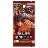 Paramount War Japanese Booster Pack featuring One Piece characters and art from the OP-02 card game.