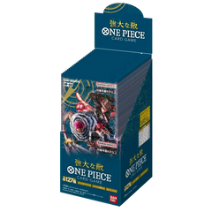 Pillars of Strength Japanese Booster Box featuring 24 booster packs, each with 12 unique cards from One Piece OP-03.