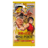 Kingdoms of Intrigue Japanese Booster Box featuring One Piece characters and vibrant artwork.
