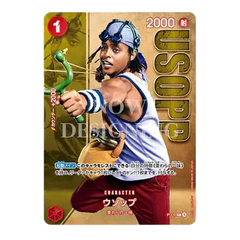 Usopp character card featuring a character with a slingshot, vibrant colors, and detailed design.