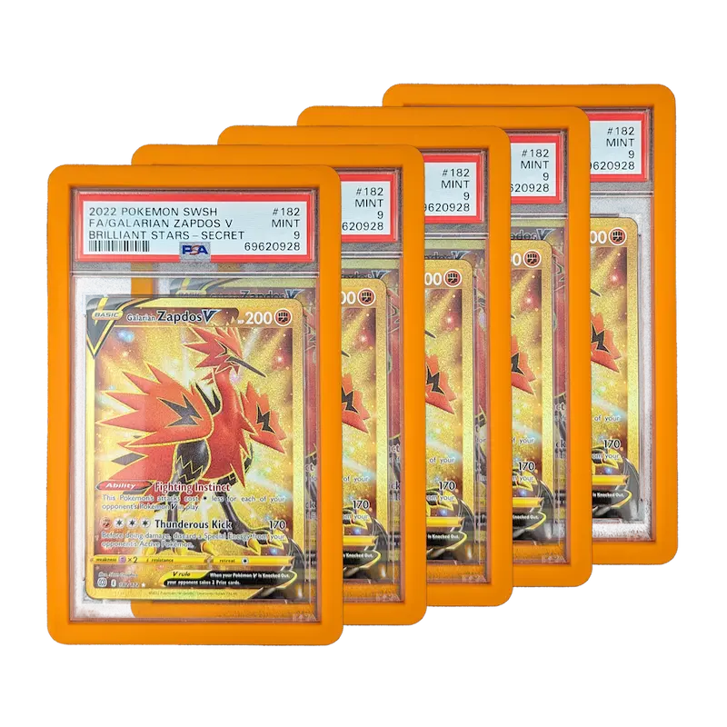 PSA Slab Bumper - Orange - Card-Binder.com