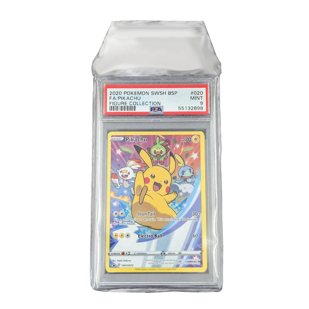 PSA slab inside graded card slab sleeve