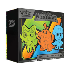 Pokemon Paldea Evolved Elite Trainer box - isometric view