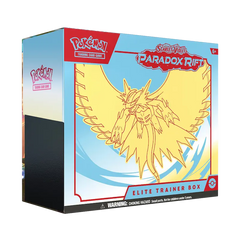 Pokemon Paradox Rift Elite Trainer Box - Roaring Moon - Isometric view