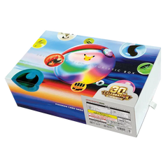 Pokémon 30th Anniversary Futuristic Box featuring iconic characters and colorful design, perfect for collectors.