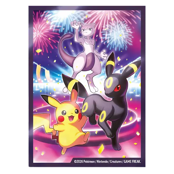 30th Celebration Ultra Premium Collection - Night Out featuring Pikachu and Umbreon with fireworks in the background.