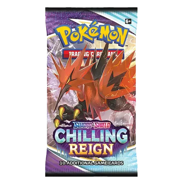  Pokemon Sword & Shield Chilling Reign Booster Pack Art 2