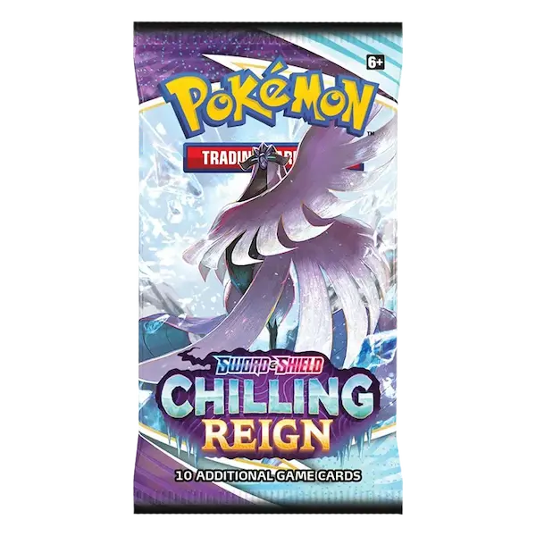  Pokemon Sword & Shield Chilling Reign Booster Pack Art 1