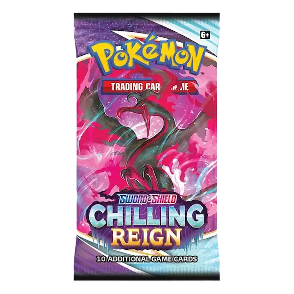  Pokemon Sword & Shield Chilling Reign Booster Pack Art 3