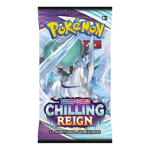  Pokemon Sword & Shield Chilling Reign Booster Pack Art 4