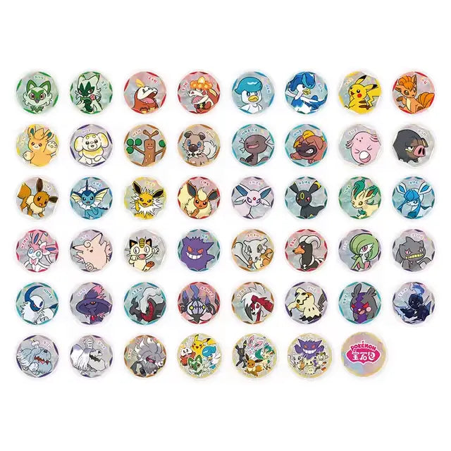 Gem Pack Badge Collection (Live-stream) features a variety of Pokémon badges from the Scarlet & Violet series.
