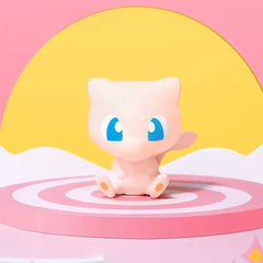 FUNISM Mini Figure 3.0 Blind Box featuring a cute pink Pokémon figure with blue eyes against a pastel background.