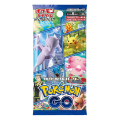 Pokemon Go Japanese Booster Pack featuring iconic Pokémon characters and vibrant graphics.