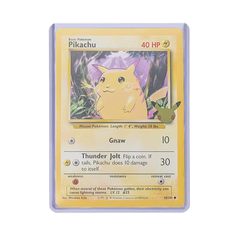 L Oversized Toploaders for Pokémon cards featuring Pikachu, protecting against scratches and bending.