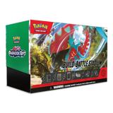 Paradox Rift Stadium Build & Battle Stadium packaging with vibrant artwork from the Pokémon Trading Card Game.