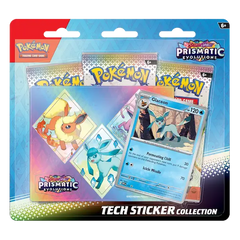 Pokemon Prismatic Evolutions Tech Sticker - Glaceon