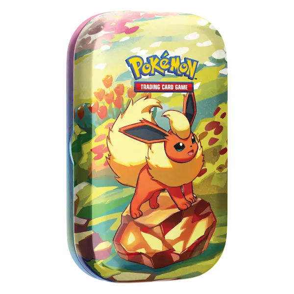 Pokemon Prismatic Evolutions Min Tin - Flareon