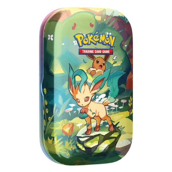 Pokemon Prismatic Evolutions Min Tin - Leafeon