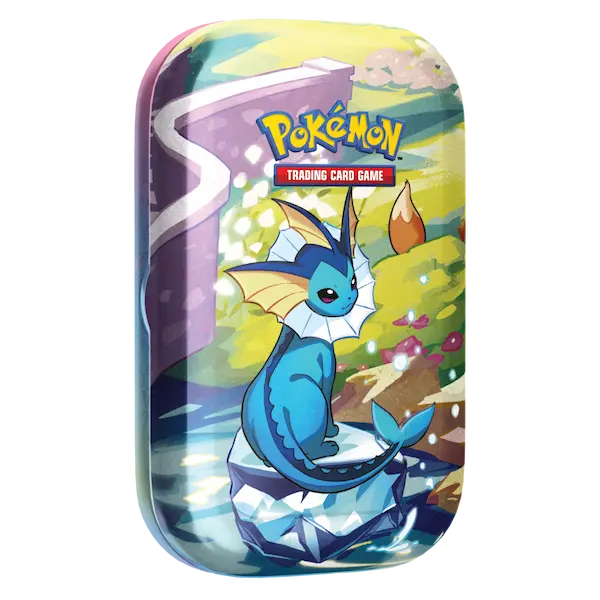 Pokemon Prismatic Evolutions Min Tin - Vaporeon