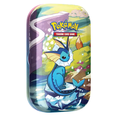 Pokemon Prismatic Evolutions Min Tin - Vaporeon