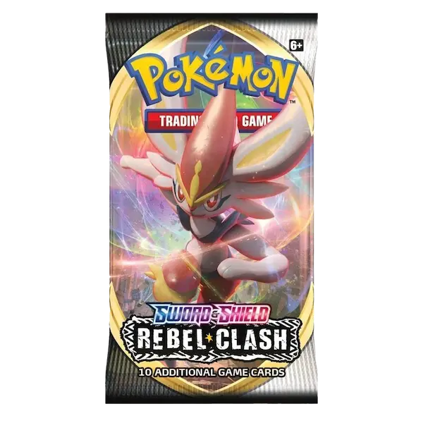 Pokemon Sword & Shield Rebel Clash Booster Pack Art 1