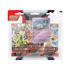 Pokemon Scarlet and Violet Obsidian Flames 3-Pack Blister Houndstone