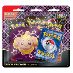 Pokemon Scarlet & Violet Paldean Fates 3 Pack Sticker Collection Fidough