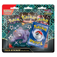 Pokemon Scarlet & Violet Paldean Fates 3 Pack Sticker Collection Maschiff