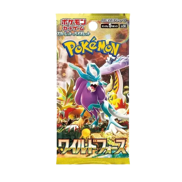  Pokemon Japanese Wild Forces Booster Pack