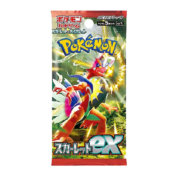  Pokemon Japanese Scarlet EX Booster Pack