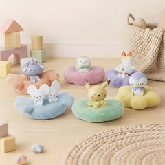 Pokémon: Poképeace Napping Figures Blind Box (Holly Box) featuring various sleeping Pokémon figures.