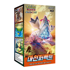 Pokémon Towering Perfection Korean Booster Box featuring Pokémon art and design, released in Korea.