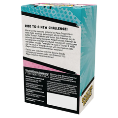 Ascended Heroes Booster Bundle back of packaging showcasing Mega Dragonite and product details.