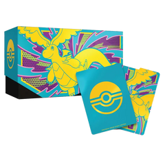 Ascended Heroes Elite Trainer Box featuring Mega Dragonite and booster pack design, vibrant colors, Pokémon TCG.