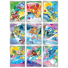 First Partner Illustration Box Series 1 featuring Illustration Rare-style cards of Kanto, Sinnoh, and Alola starters.