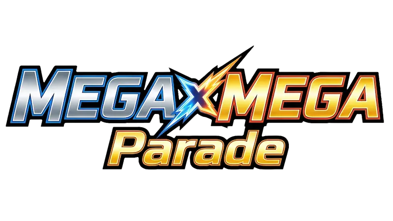 MEGA x MEGA Parade Booster Pack featuring bold logo design for the Pokémon TCG expansion.