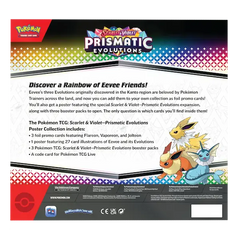 Pokemon Prismatic Evolutions Poster Collection - Backside information