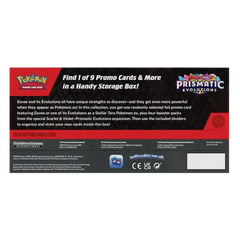 Pokemon Prismatic Evolutions Surprise Box - Backside information